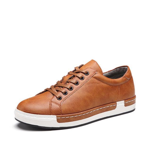 Loom & Soul Handmade Men’s Shoes – Low-Top Lace-Up with Flat Heel, Rubber Anti-Skid Sole, PU Interior & Cushioned Insole