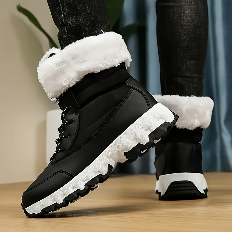 Women’s Warm Anti-Slip Snow Boots – Plush Lined Casual Winter Sports Shoes