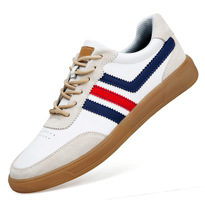 Men’s Height-Boost Sneakers – Premium Leather Streetwear Shoes