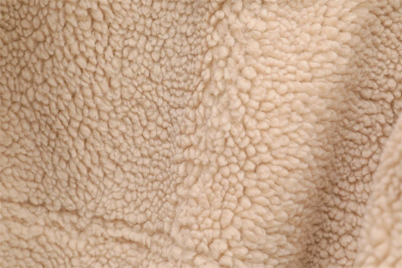 Loom & Soul Faux Shearling Jacket – Vintage Belted Warm Winter Coat for Women