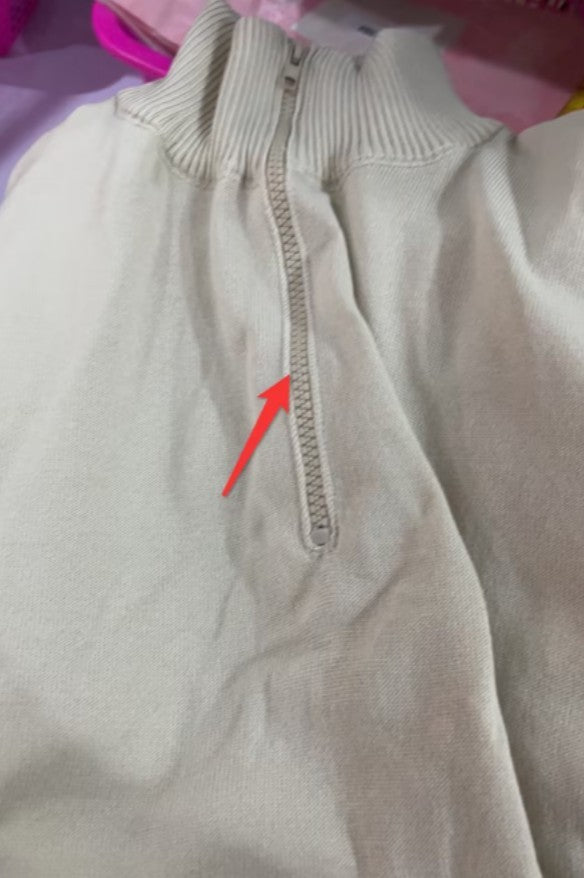 Loom & Soul™ Men’s Stand Collar Sweater – Slim-Fit Winter Knit Pullover with Zipper Neck