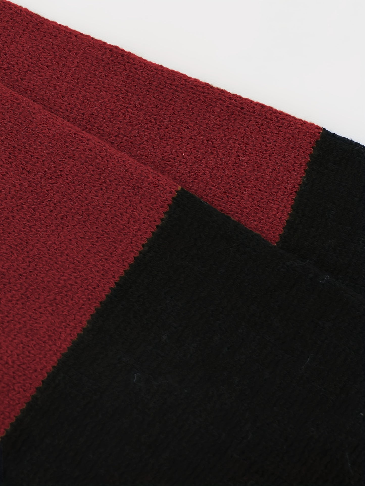 Women’s Off-Shoulder Color Block Sweater – Chic Fall Knit Pullover