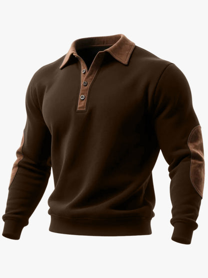 Sudadera con media cremallera y estampado 3D estilo étnico para hombre – Casual, holgada, de manga larga