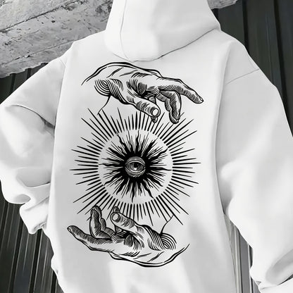 Men’s Lightweight Hoodie – Minimalist Graphic Spring Pullover