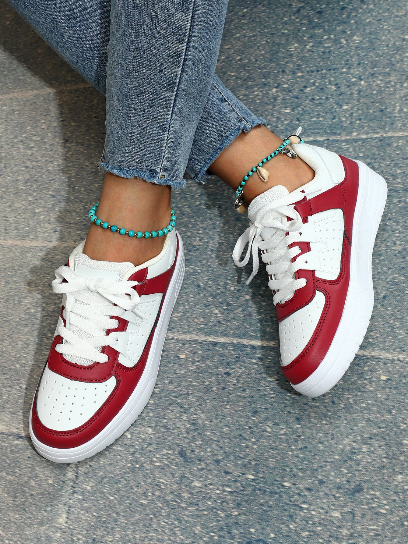 Loom & Soul Unisex Platform Sneakers – European & American Style Non-Slip Casual Sports Shoes with Soft EVA Sole