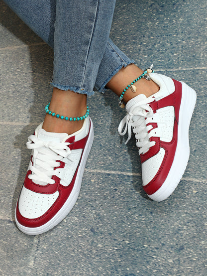 Loom & Soul Unisex Platform Sneakers – European & American Style Non-Slip Casual Sports Shoes with Soft EVA Sole