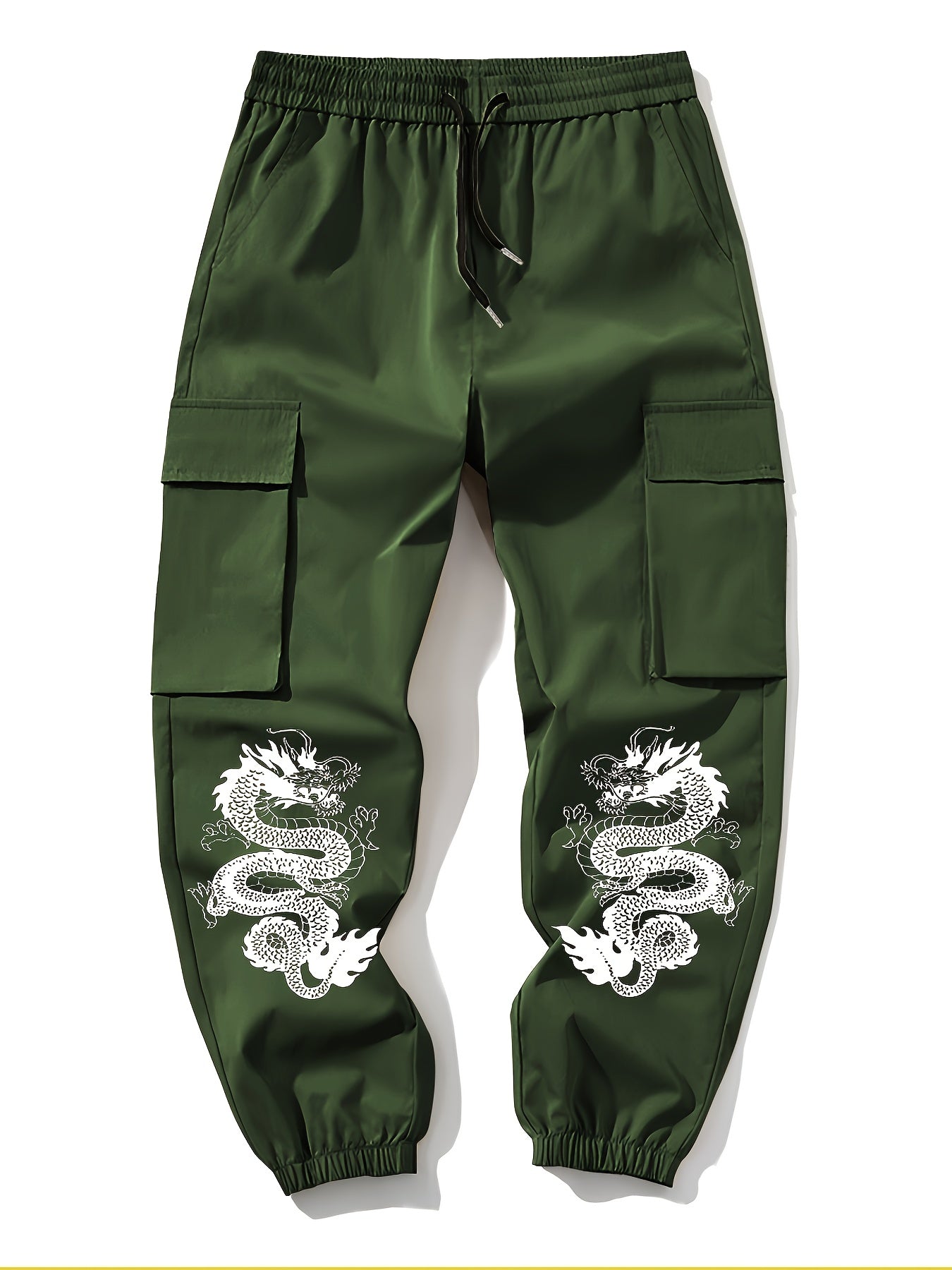 Men’s Floral Print 2-Piece Set – Casual Drawstring Pants Outfit