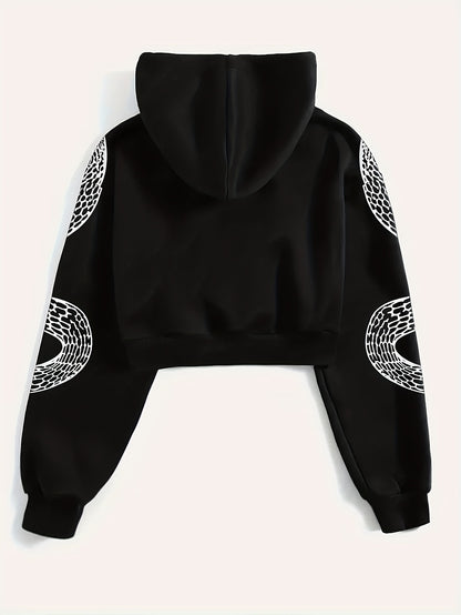 Women’s Red Hoodie – Phoenix & Butterfly Graphic Street Pullover