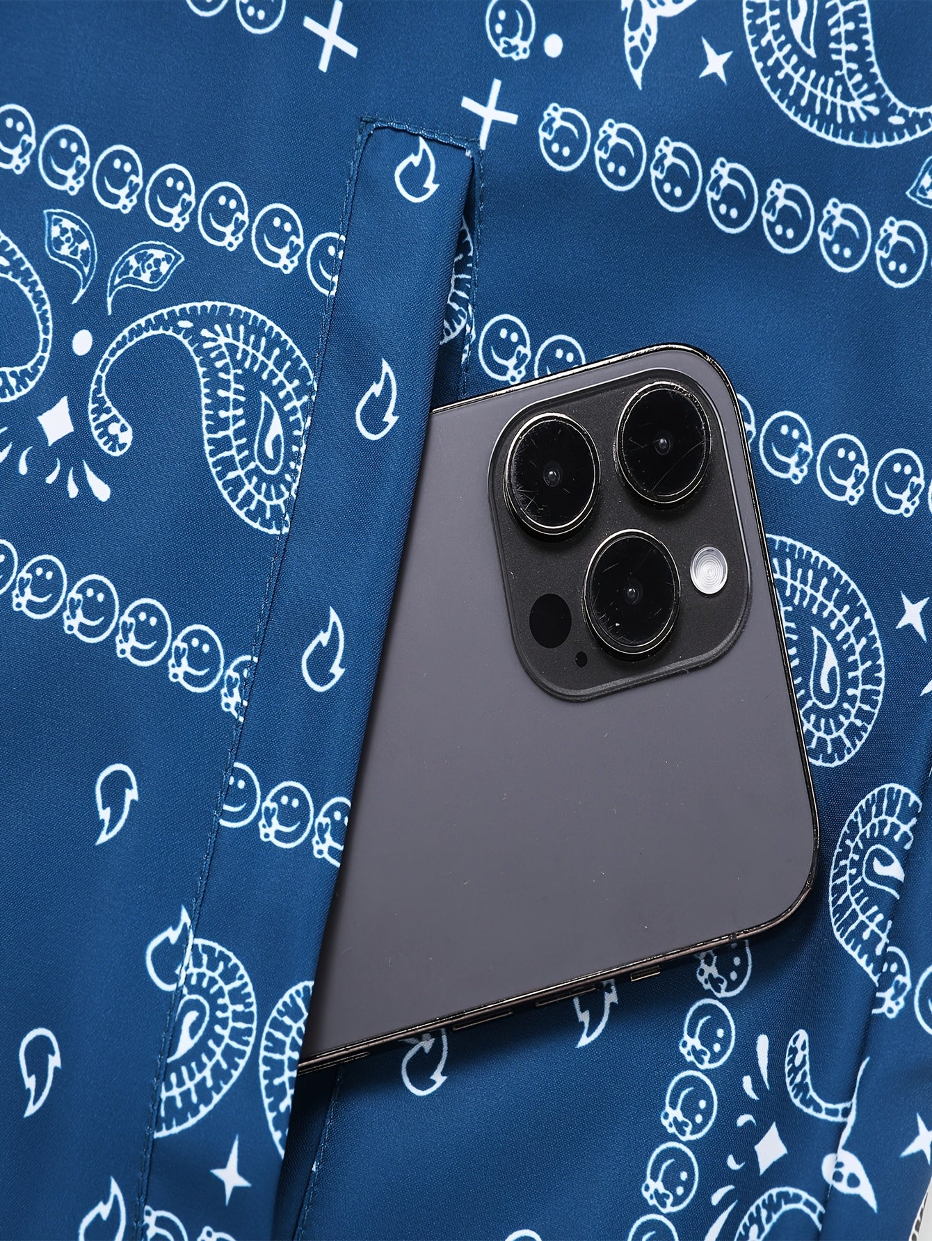 Men’s Paisley Bomber Jacket – Vintage Stand Collar Casual Outerwear