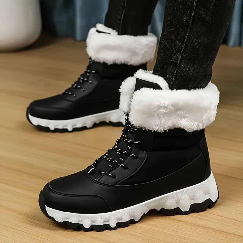 Women’s Warm Anti-Slip Snow Boots – Plush Lined Casual Winter Sports Shoes