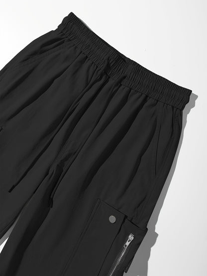 Pantalon cargo à cordon de serrage pour femme – Coupe décontractée style urbain, multipoches