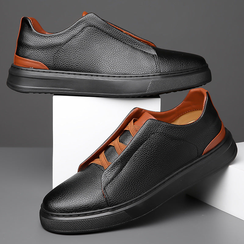 Men’s Waterproof Suede Sneakers – Premium Lace-Up Casual Shoes