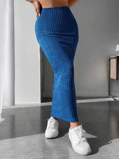 Women’s Bodycon Midi Skirt – Elegant Commuter Fit