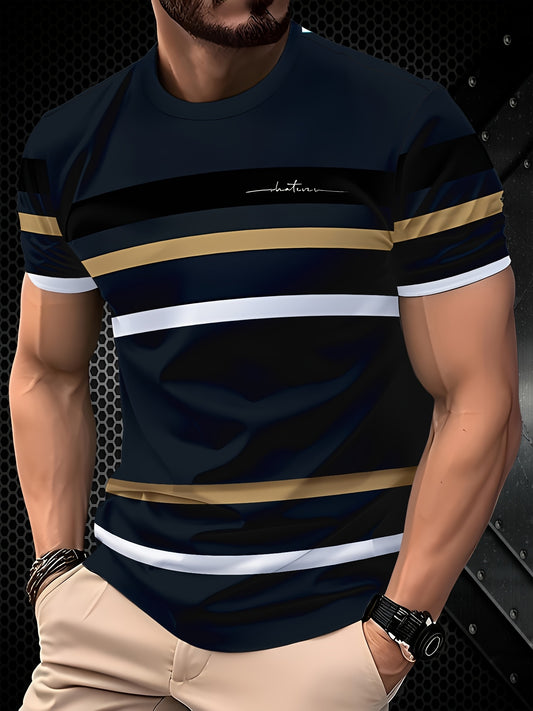 Men’s 3D Graphic T-Shirt – Casual Streetwear Crew Neck Tee