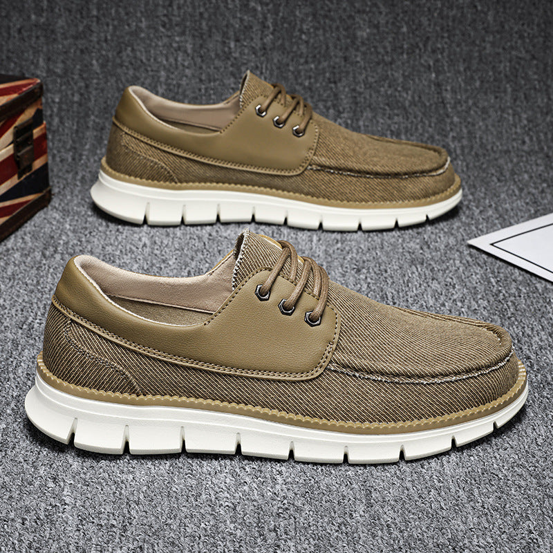 Men’s Casual Lace-Up Sneakers – Breathable Everyday Street Fit
