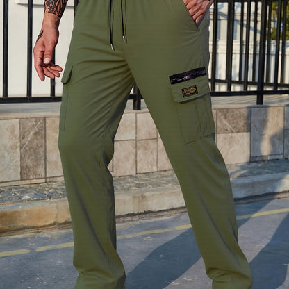 Men's Heavy-Duty Outdoor Cargo Pants – Loose-Fit Work & Hiking Trousers