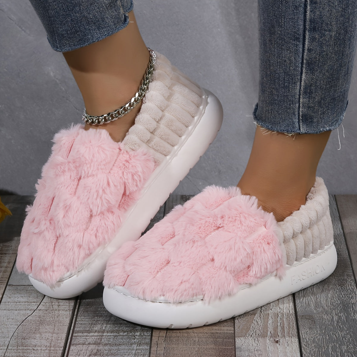 Pantuflas de Lujo Forradas para Mujer – Comodidad sin Cierres para Interiores y Exteriores