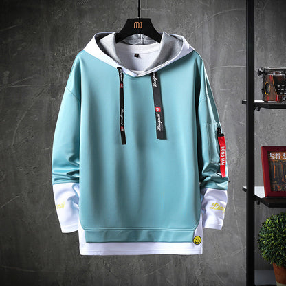 Sudadera con capucha informal de hombre – Manga larga estilo urbano