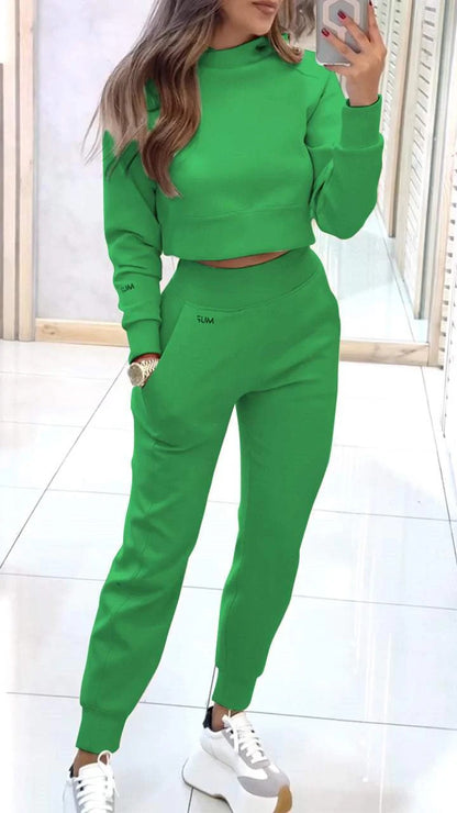 Women’s Sport Luxe Set – Zip Pullover & Slim Fit Trousers