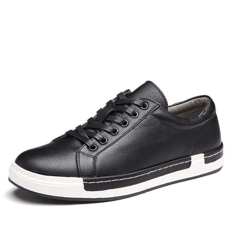 Loom & Soul Handmade Men’s Shoes – Low-Top Lace-Up with Flat Heel, Rubber Anti-Skid Sole, PU Interior & Cushioned Insole