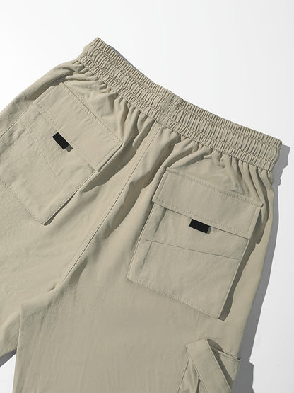 Pantalon cargo à cordon de serrage pour femme – Coupe décontractée style urbain, multipoches