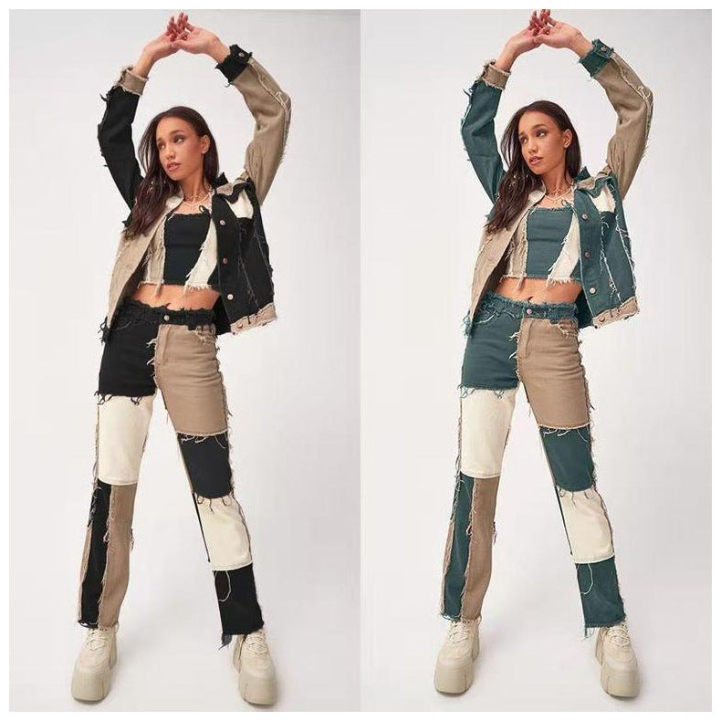 Loom & Soul™ Raw Edge Straight-Leg Jeans – Women’s High-Waist Stretch Denim