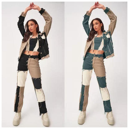 Loom & Soul™ Raw Edge Straight-Leg Jeans – Women’s High-Waist Stretch Denim