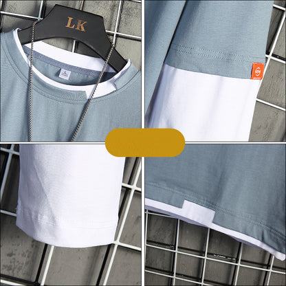 Pull ras du cou à manches longues pour homme – Coupe décontractée
