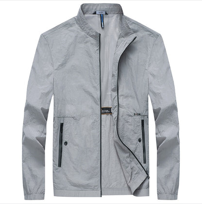 Chaqueta ligera de protección solar para hombre – Capa transpirable de verano