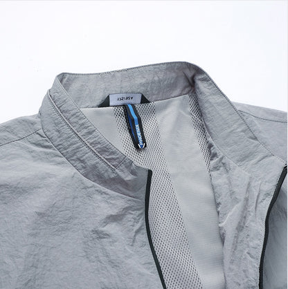 Chaqueta ligera de protección solar para hombre – Capa transpirable de verano