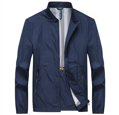 Chaqueta ligera de protección solar para hombre – Capa transpirable de verano