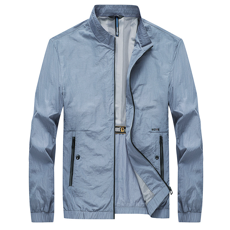 Chaqueta ligera de protección solar para hombre – Capa transpirable de verano