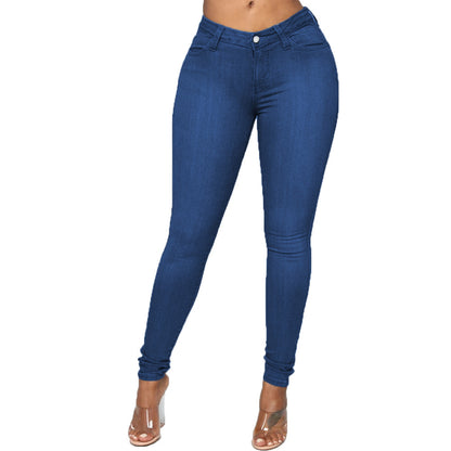 Loom & Soul Women’s European Skinny Jeans – Washed Stretch Denim Pants
