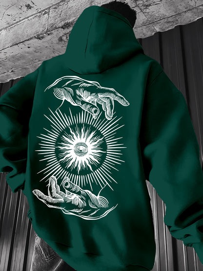 Men’s Lightweight Hoodie – Minimalist Graphic Spring Pullover