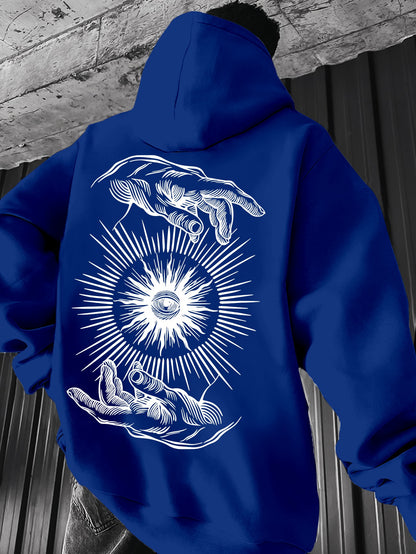 Men’s Lightweight Hoodie – Minimalist Graphic Spring Pullover