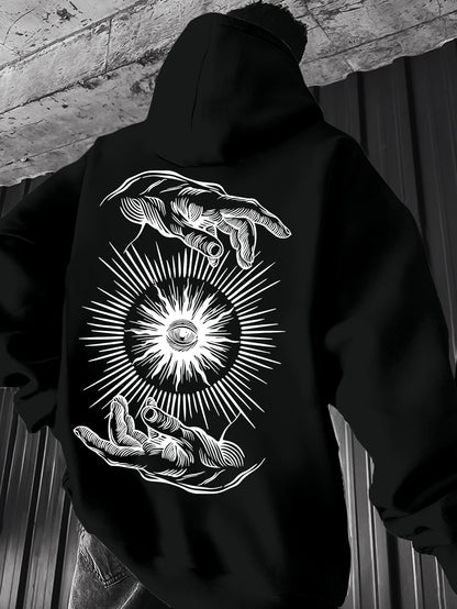 Men’s Lightweight Hoodie – Minimalist Graphic Spring Pullover