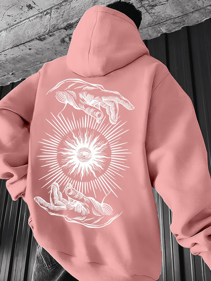 Men’s Lightweight Hoodie – Minimalist Graphic Spring Pullover