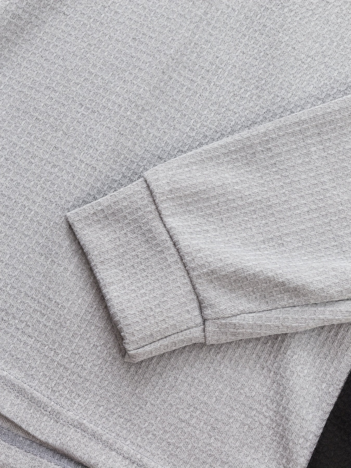 Men’s Waffle Henley Shirt – White & Black All-Season Button Top