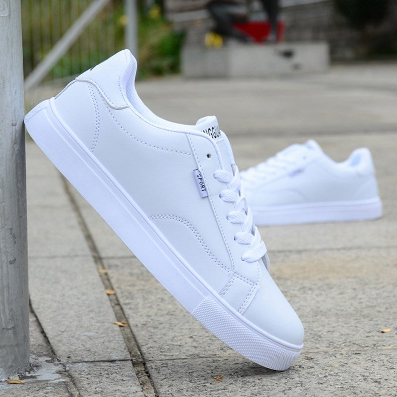 Loom & Soul Men’s Spring Casual Sneakers – Waterproof Lace-Up Flats for Everyday Style and Comfort