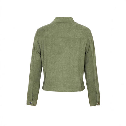 Chaqueta de pana abotonada para mujer – Ropa de abrigo informal ligera