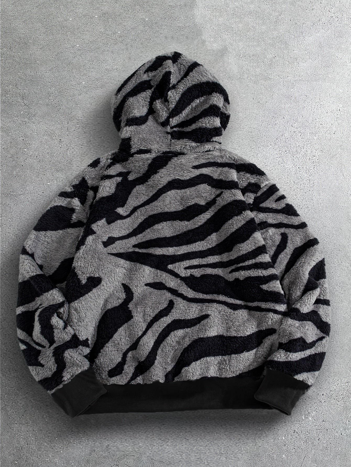 Sudadera con capucha y estampado de leopardo para hombre – Sudadera de felpa para un estilo urbano impactante