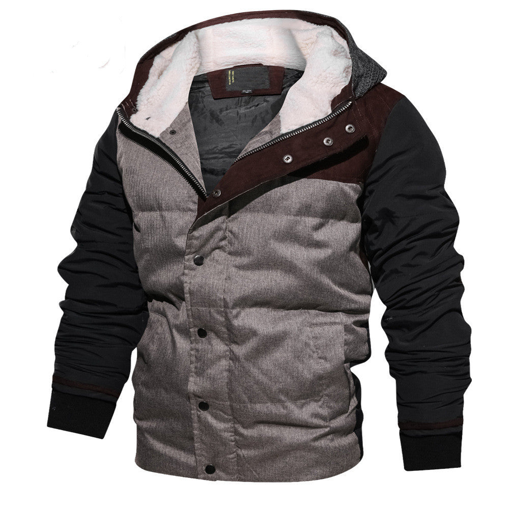Loom & Soul Men’s 3D Winter Cardigan Jacket – Thick Zipper Coat