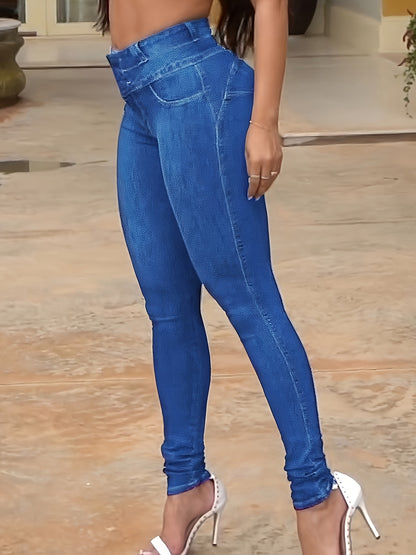 Women’s High-Waist Skinny Jeans – Stretch Denim Butt-Lift Fit