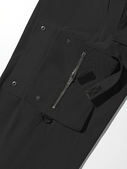 Pantalon cargo à cordon de serrage pour femme – Coupe décontractée style urbain, multipoches