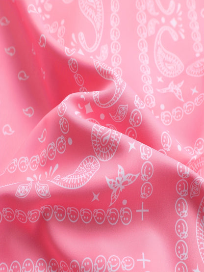 Men’s Paisley Bomber Jacket – Vintage Stand Collar Casual Outerwear