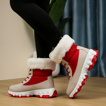 Women’s Warm Anti-Slip Snow Boots – Plush Lined Casual Winter Sports Shoes