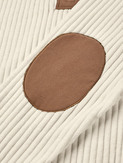 Men’s Full-Zip Winter Sweater – Thick Knit Stand Collar Pullover