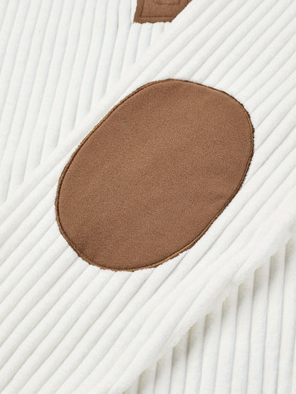 Men’s Full-Zip Winter Sweater – Thick Knit Stand Collar Pullover