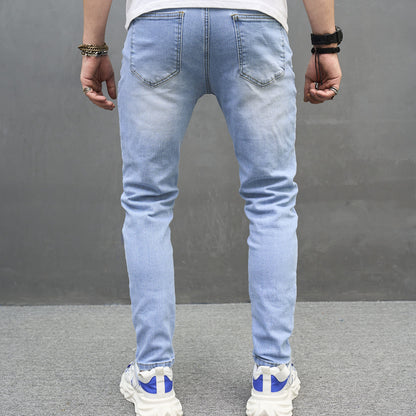 Loom & Soul™ Skinny Stretch Jeans – Men’s Mid-Waist Slim Tapered Denim Pants