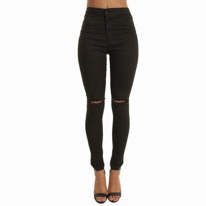 Loom & Soul Women’s High-Waist Stretch Skinny Ripped Jeans